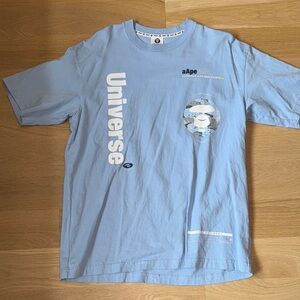 Bape Light Blue Short Sleeve Tee